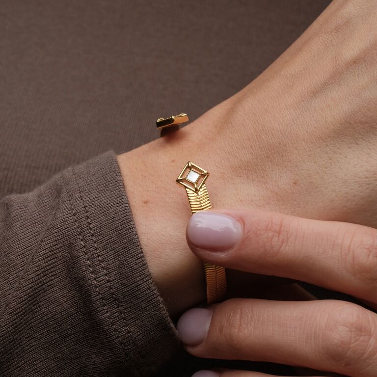 Awakening Cuff (Perlmutt/Gold)