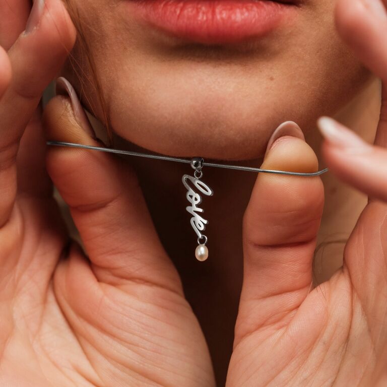 Love-Charm (Pearls/Silver)